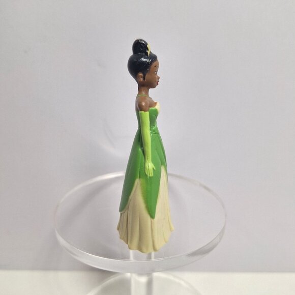 Disney Princess Tiana 2.75" Figure Green Dress Cake Topper Plastic - Picture 4 of 8
